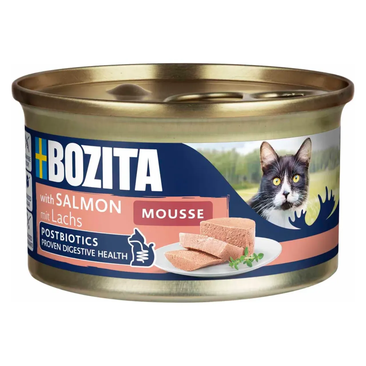 Bozita Mousse MSC Laks 85 g - Kornfrit vådfoder til kat